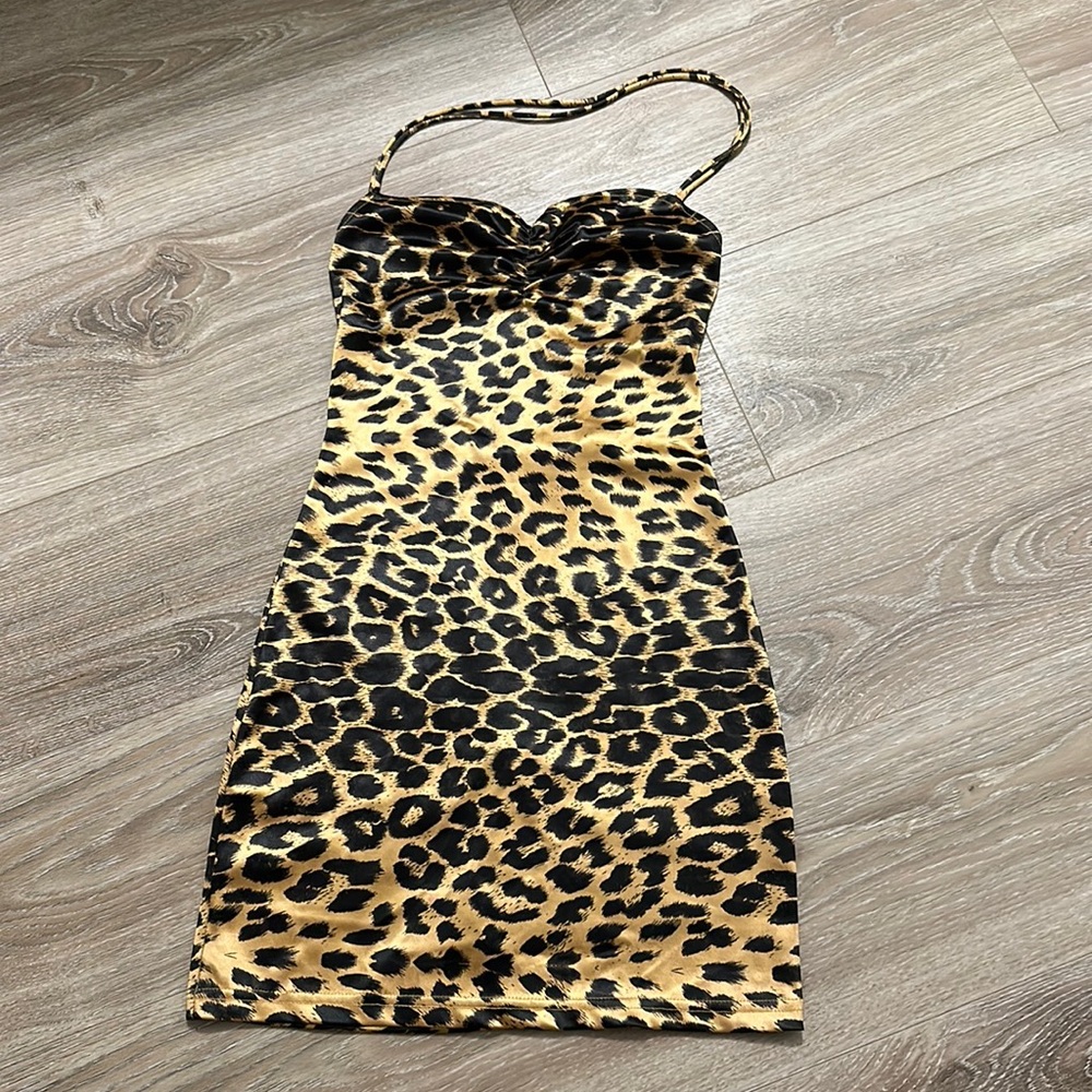 Superdown Revolve Cheetah Leopard mini dress